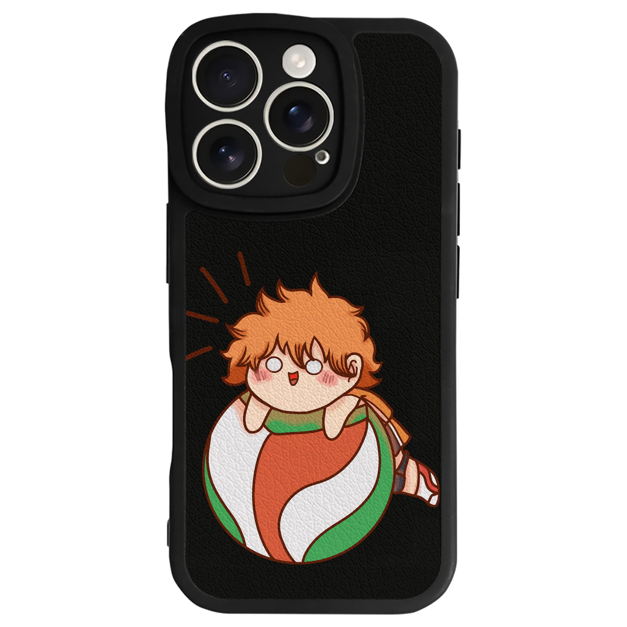 （画像用） ハイキュー!! Haikyu!! 【iPhone 16シリーズ対応】シリコンスマホケース（レザー調） 材質：シリコン
